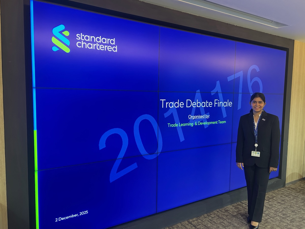 Zareen at the Trade Debate Finale, Standard Chartered Bangladesh, 2 December 2025